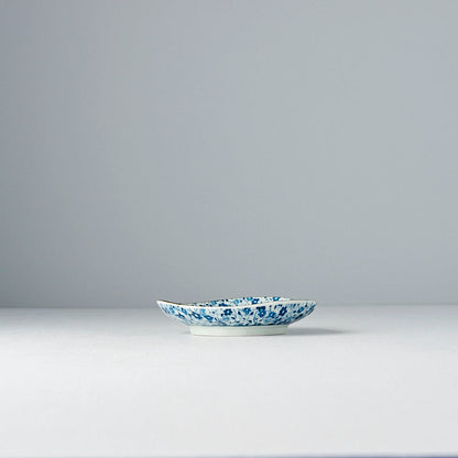 Saucer Organic Shape 12cm Blue Daisy Glaze - Image 5