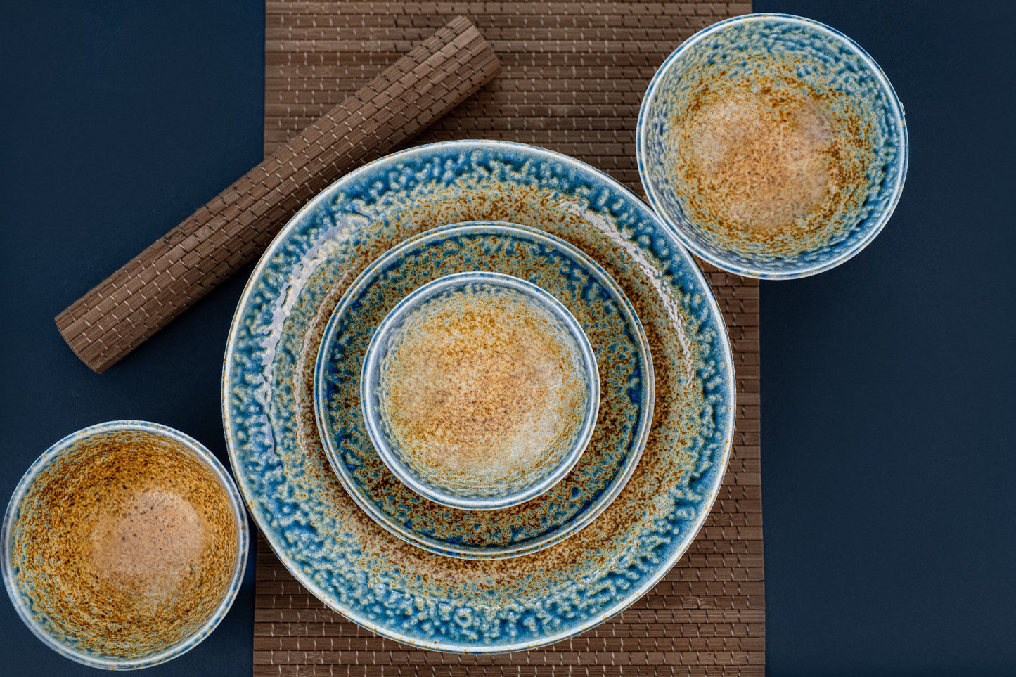 Tapas Plate 17cm Earth & Sky Glaze - Image 4