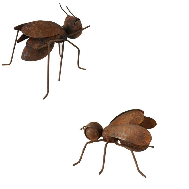 Set 2 Asst Size Decorative Garden Insects 15cm
