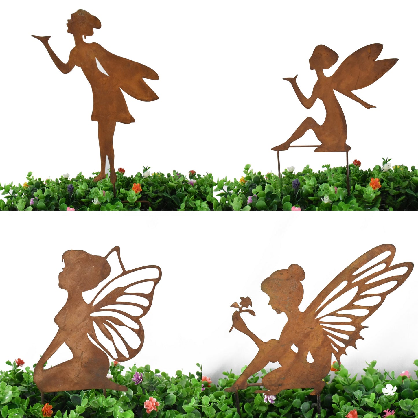 Set 4 Asst Fairy Garden Stakes 45cm, 32cm, 29cm, 29cm - Image 4