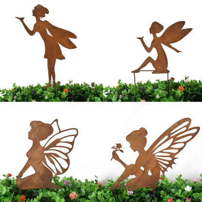 Set 4 Asst Fairy Garden Stakes 45cm, 32cm, 29cm, 29cm - Image 4