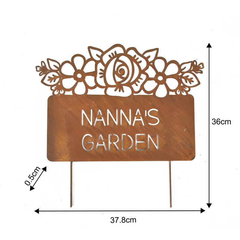 Nanna'S Garden Laser Cut Garden Stake 37cm - Image 3
