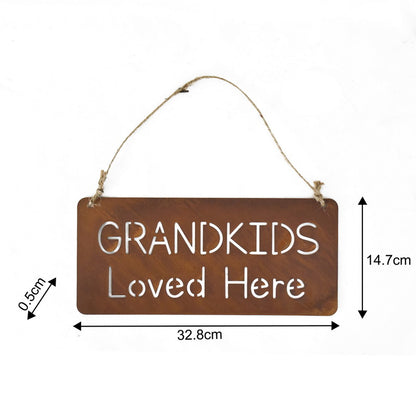 Grandkids Loved Here Wall Hanging 32cm - Image 3