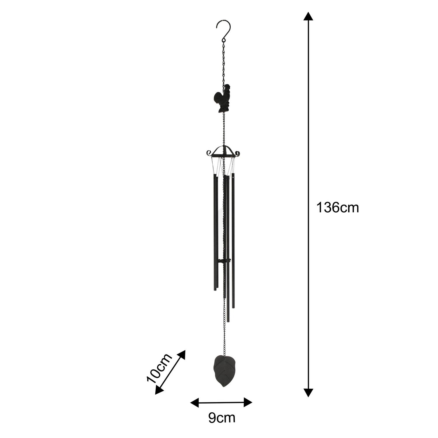 Hanging Chook Wind Chime 27cm - Image 4