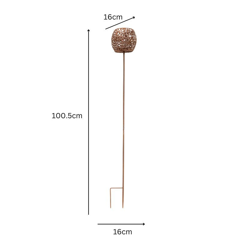 Outdoor Garden Stake Round Candleholder 100cm - Image 3