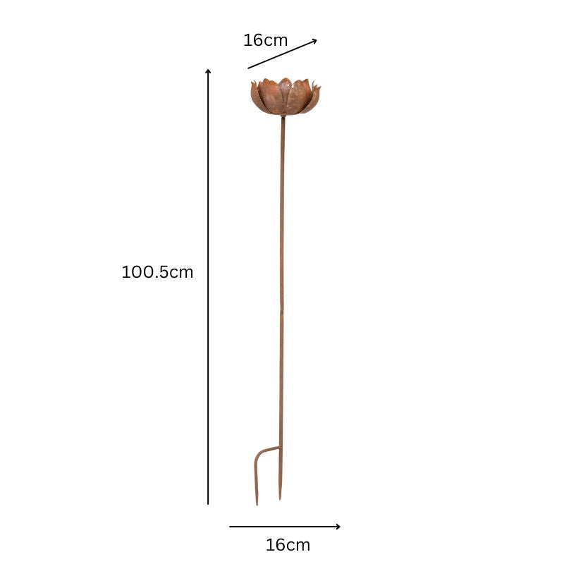 Outdoor Garden Stake Flower Candleholder 85cm - Image 3