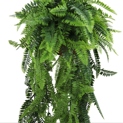 Artificial Hanging Fern Basket UV Resistant 35cm x 125cm - Image 3