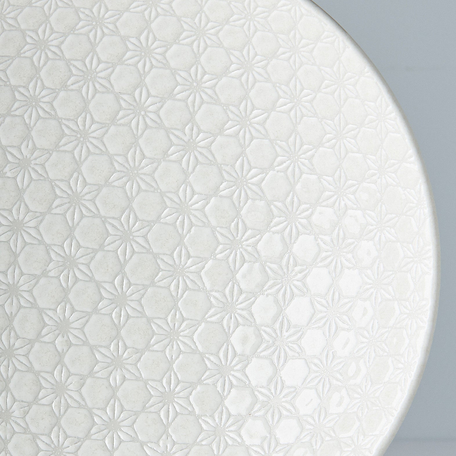 Ramen Bowl 24.5cm White Star Glaze - Image 2