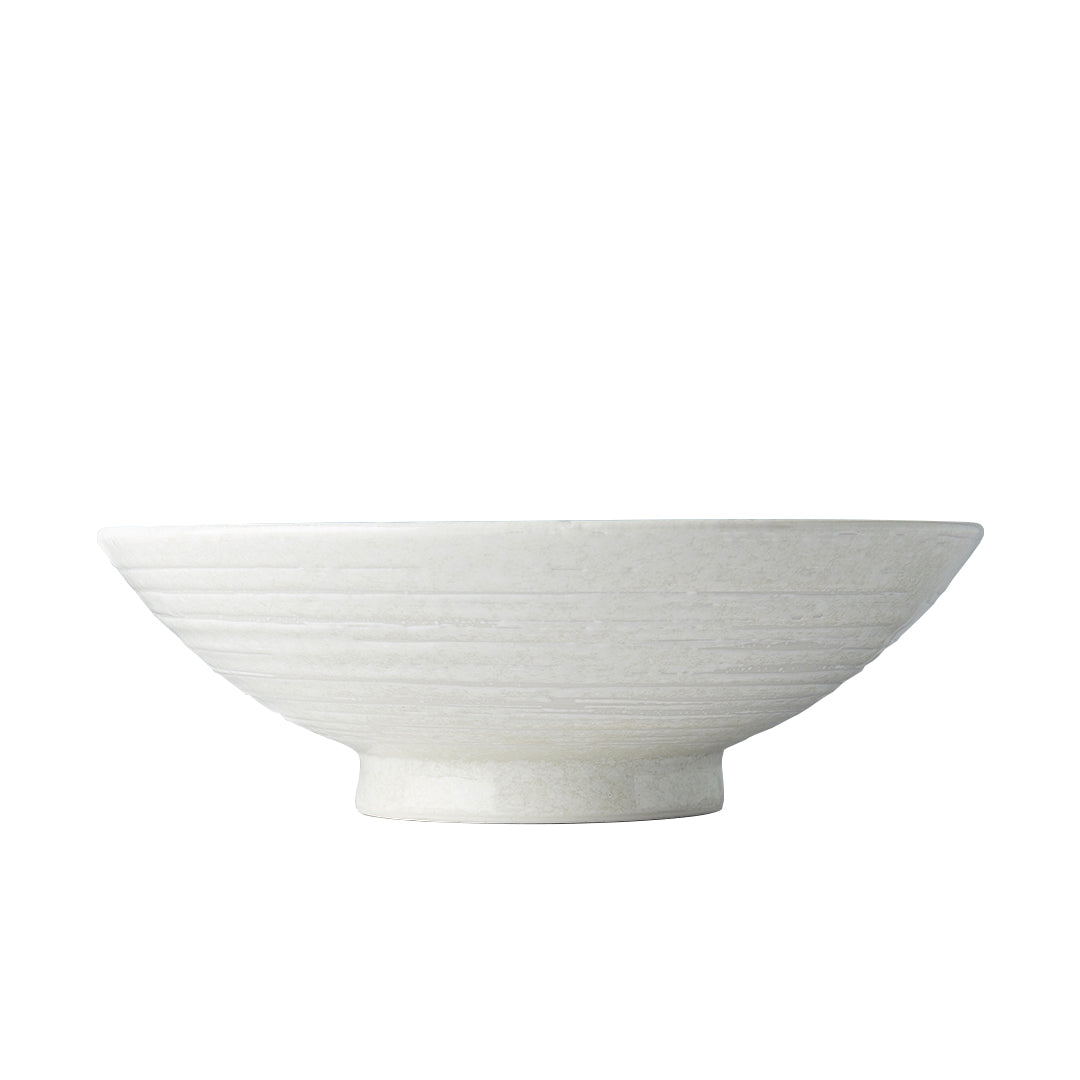 Ramen Bowl 24.5cm White Star Glaze - Image 3