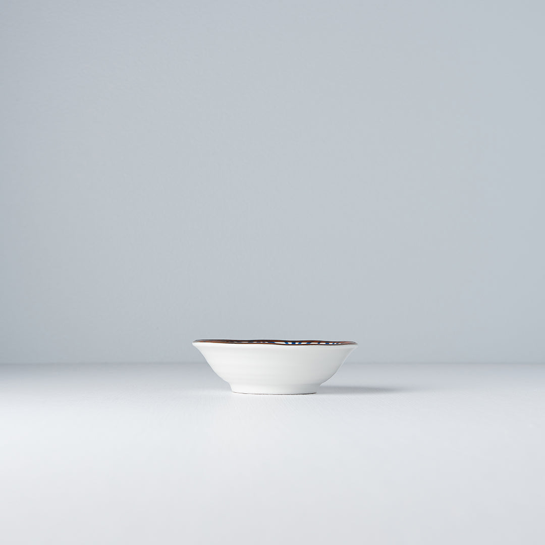 Sauce Dish 11cm Indigo Ikat Starburst Design - Image 5
