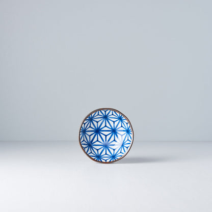 Sauce Dish 11cm Indigo Ikat Starburst Design - Image 2