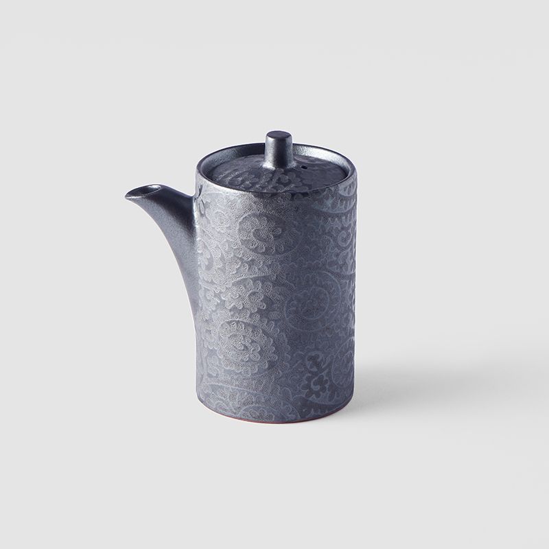 Soy Pot 125ml Black Scroll Glaze - Image 4