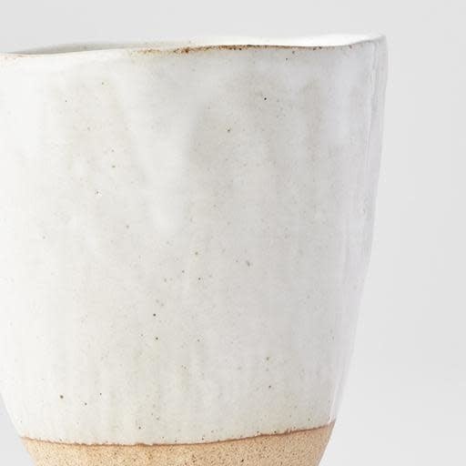 Lopsided Mug 275ml White & Bisque Glaze - Image 2