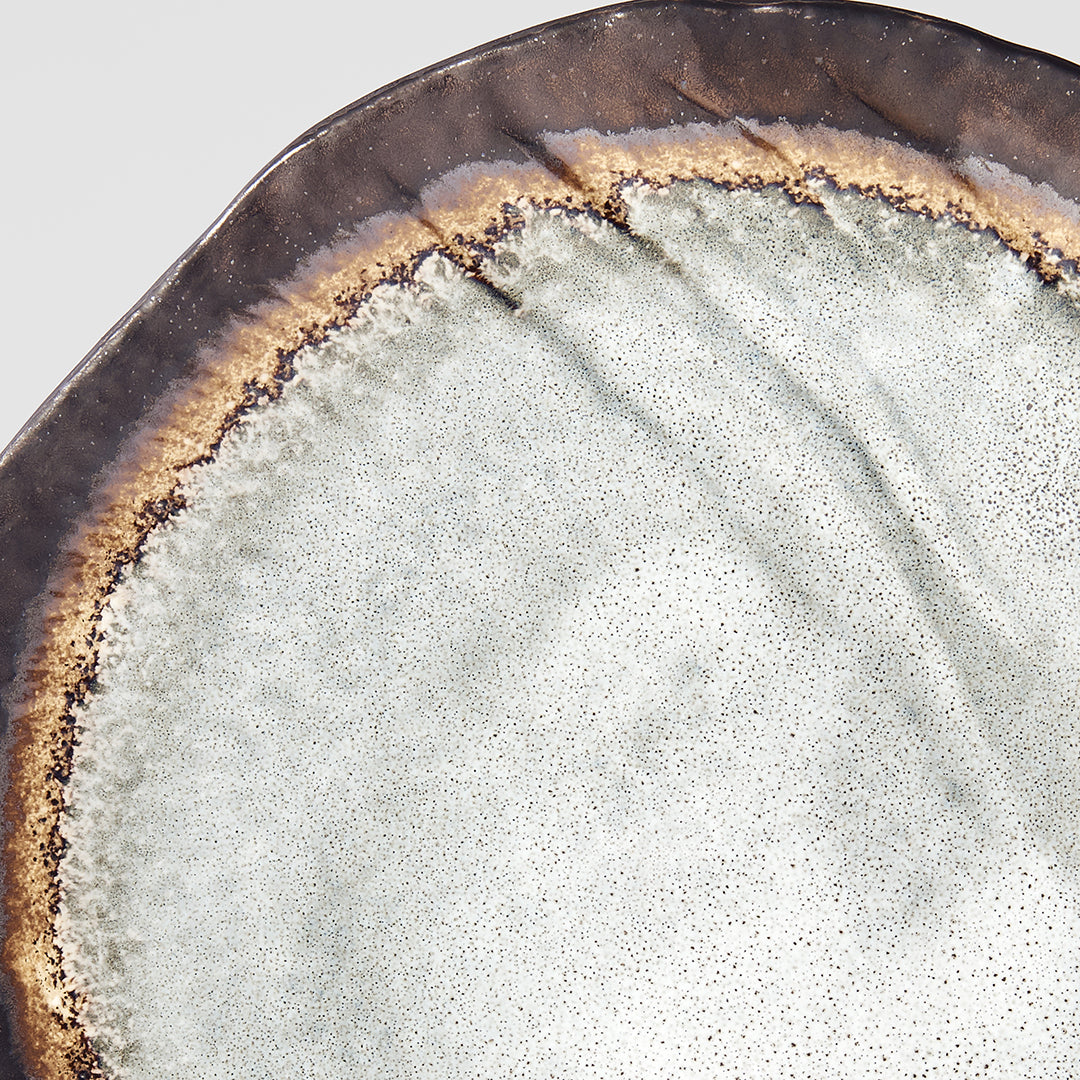 Dinner Plate Organic 27cm Akane Grey Glaze - Image 3