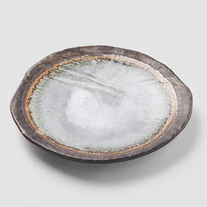Dinner Plate Organic 27cm Akane Grey Glaze