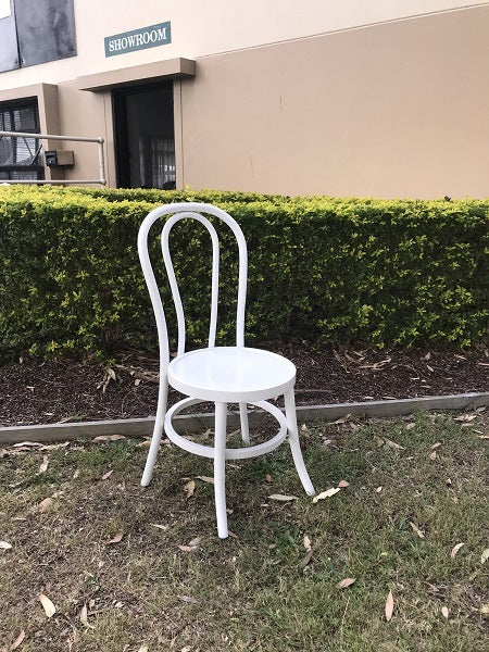 Bentwood Dining Chair White Stackable 93cm