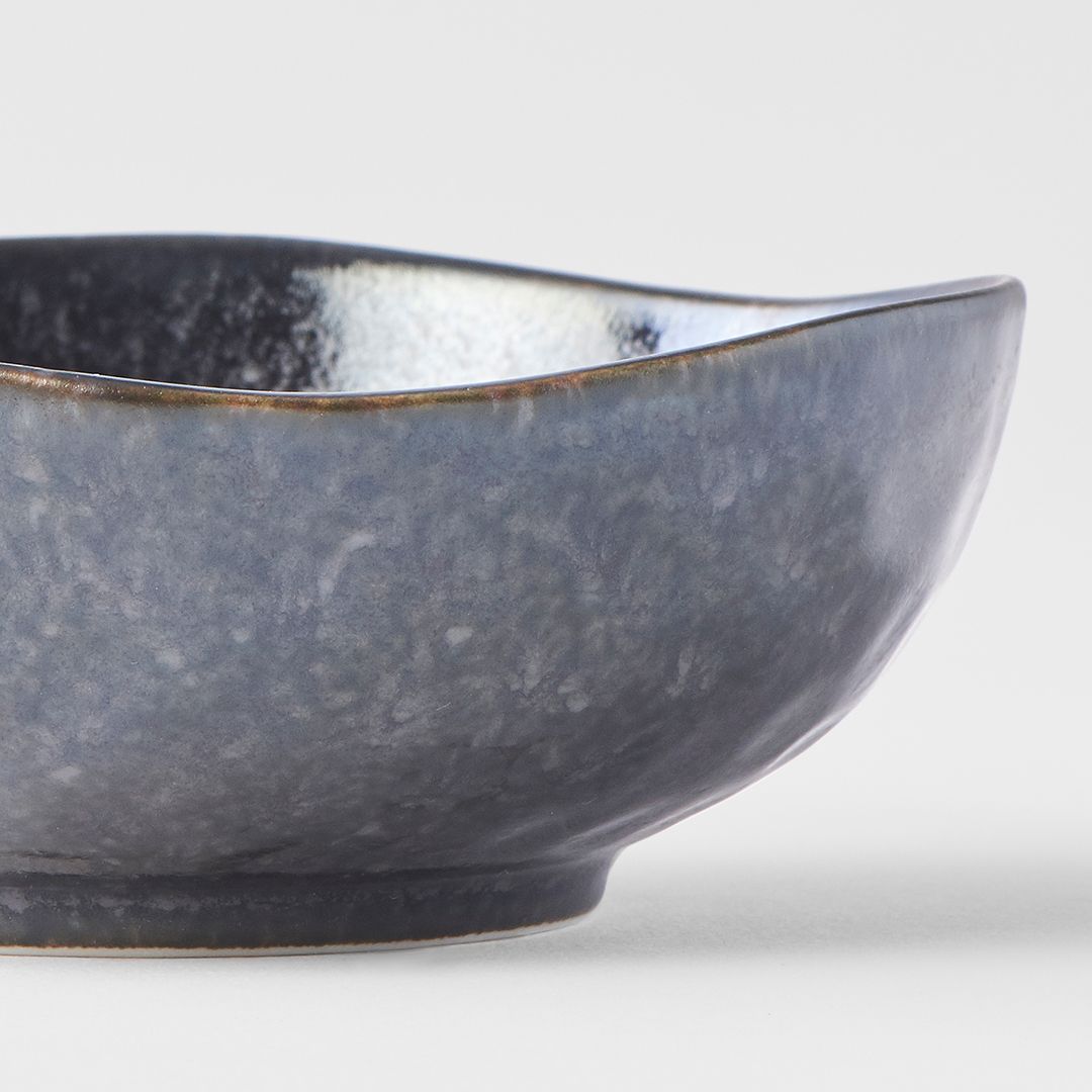 Sauce Dish Organic 11cm Kanso Matte Black Glaze - Image 2