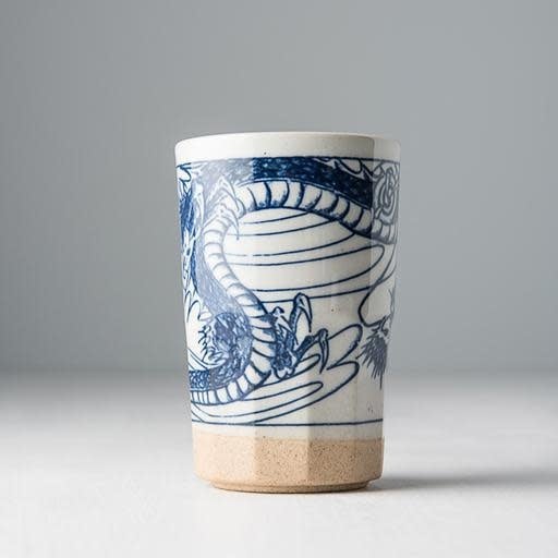 Sushi Mug Bisque Base 250ml Dragon Design - Image 2