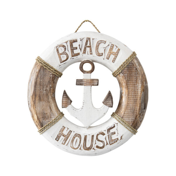 Handcrafted Beach House Anchor Wall Art 30cm