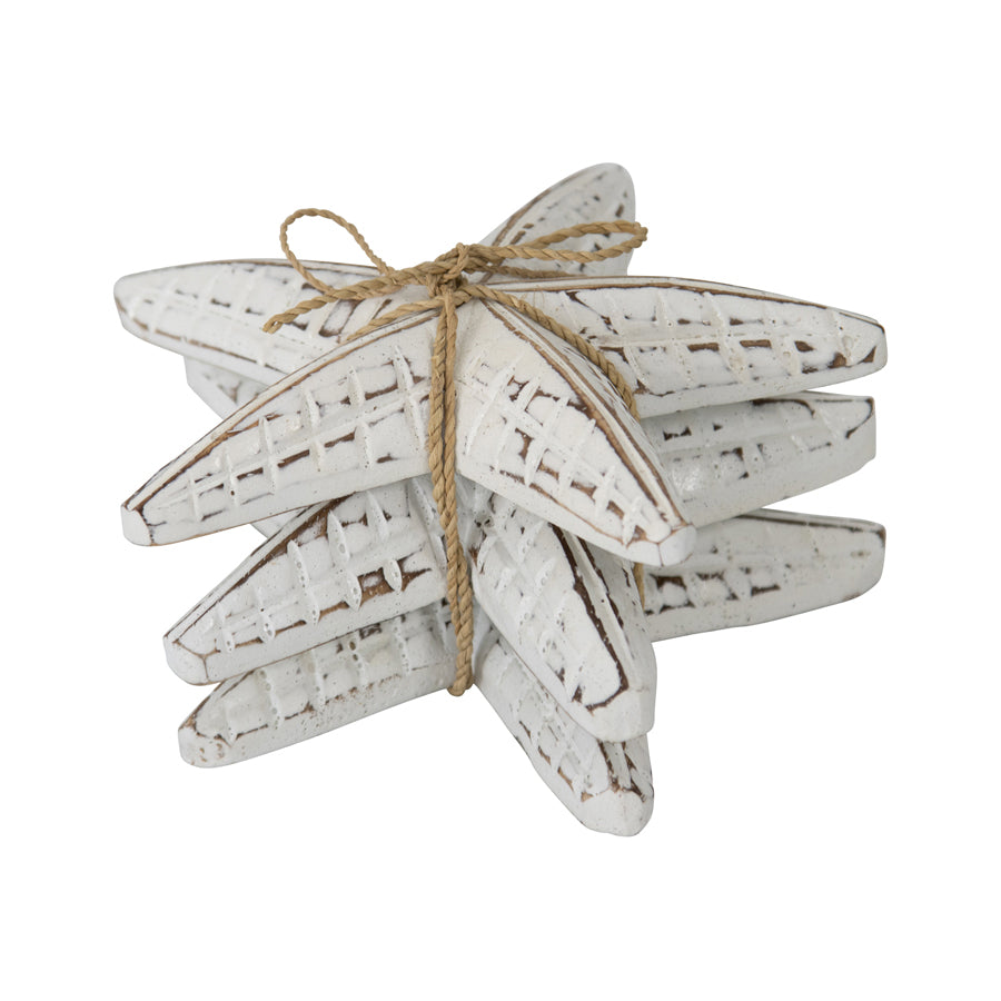 Handcrafted 3-Piece Starfish Set 14x14cm