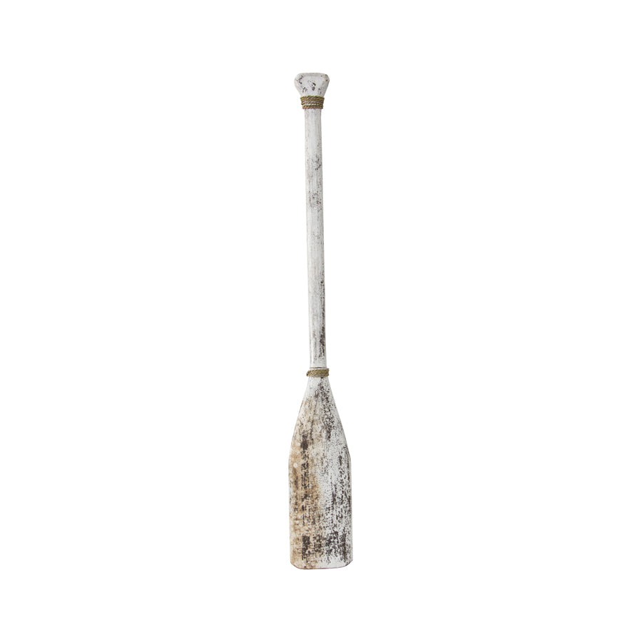 Handcrafted Whitewash Canoe Paddle 15x110cm
