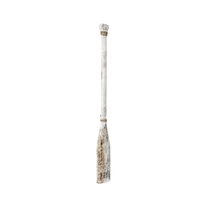 Handcrafted Whitewash Canoe Paddle 15x110cm - Image 2