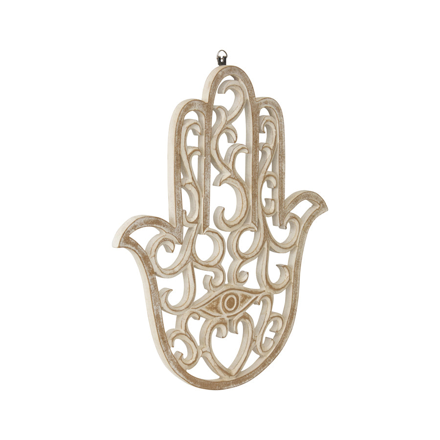 Hand-Carved Lucky Hand Wall Art 35x40cm - Image 2