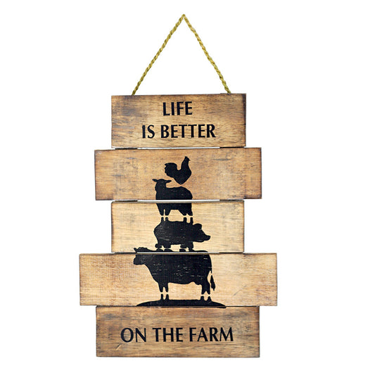 Life Is Better Handcrafted Wall Art 30x40cm