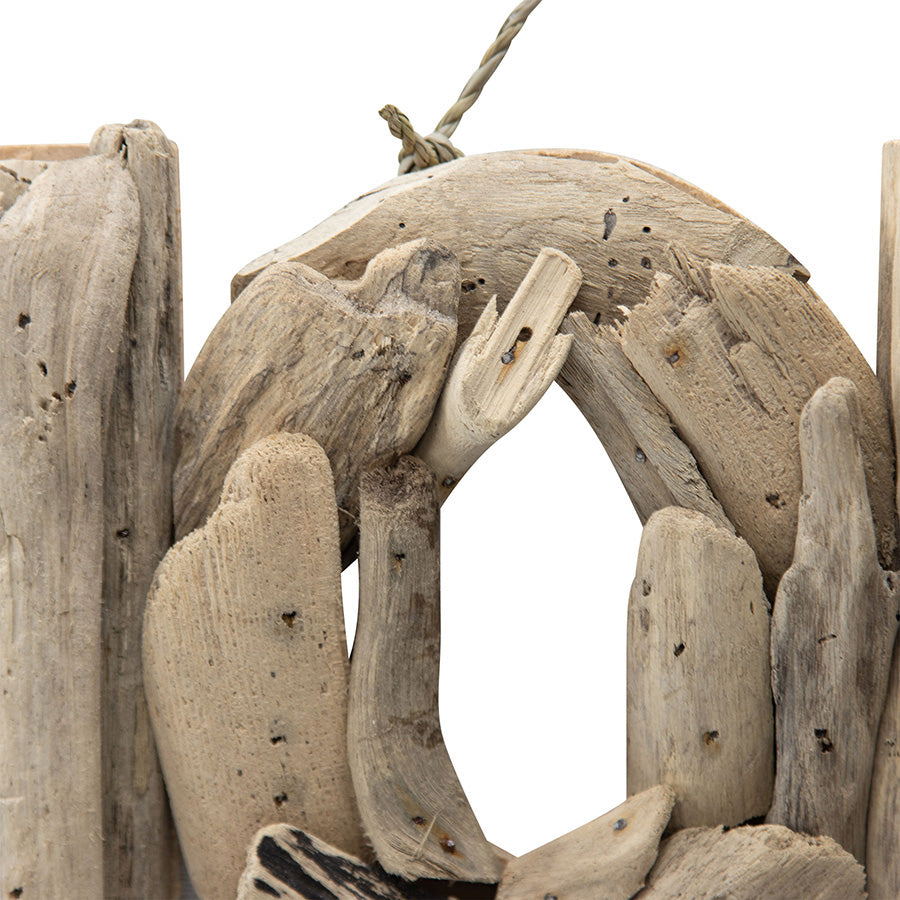 Hand-Made Driftwood 'Home' Wall Art 44x3cm - Image 3