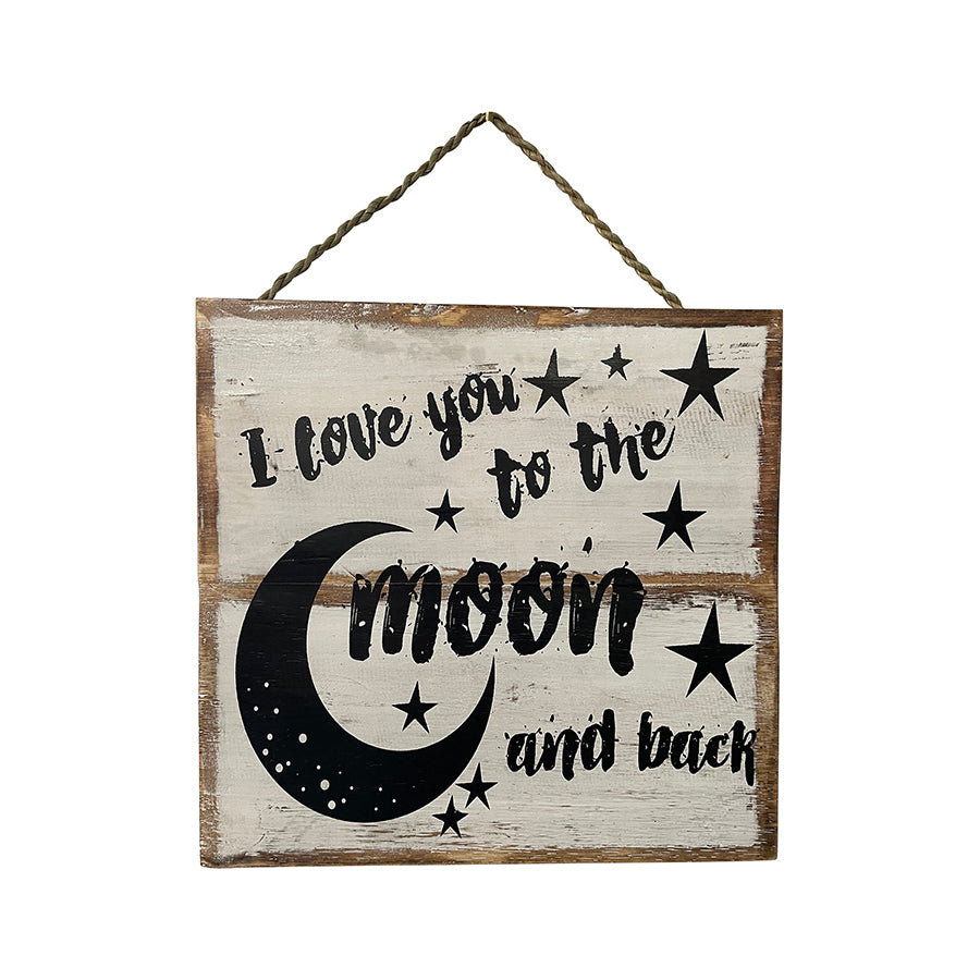 Moon And Back Handcrafted Wall Art 30x30cm