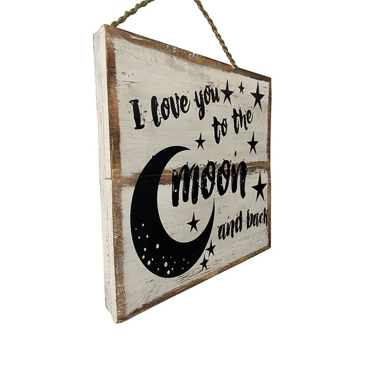 Moon And Back Handcrafted Wall Art 30x30cm - Image 2
