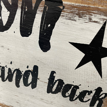 Moon And Back Handcrafted Wall Art 30x30cm - Image 3