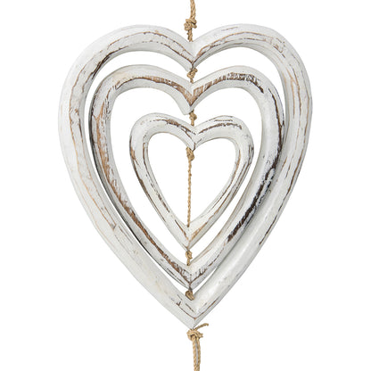 Handcrafted 3 Heart Hanging Mobile 30x3cm - Image 4