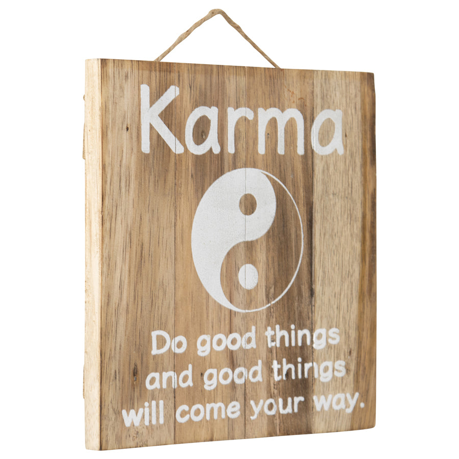 Handcrafted Karma Wall Art 20x20cm - Image 2