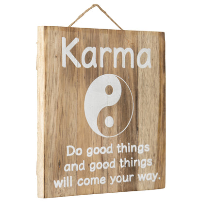 Handcrafted Karma Wall Art 20x20cm - Image 2