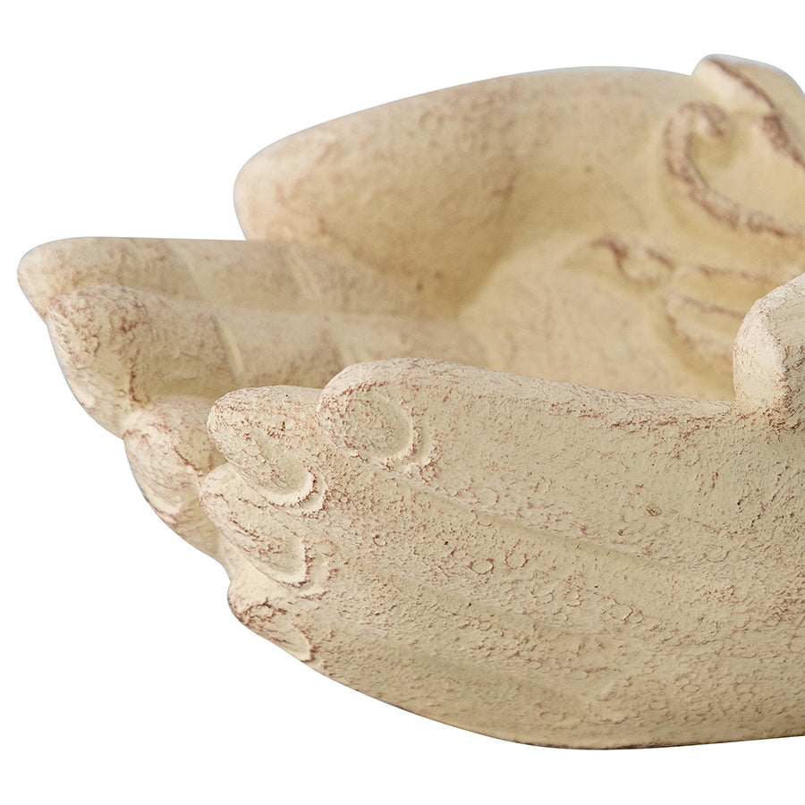 Handcrafted Mouded Sincerity Hands ( incence stick holder) 18x7cm - Image 3