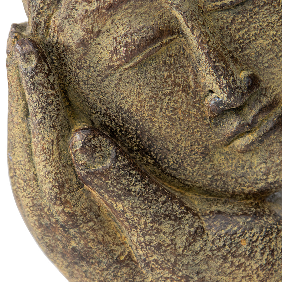 Handcrafted Serenity Lady in Left Hand Palm 16x40cm - Image 3