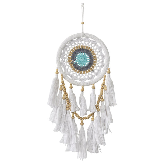 Handcrafted Boho Dream Catcher Layered Tassels & Beads 17x2cm