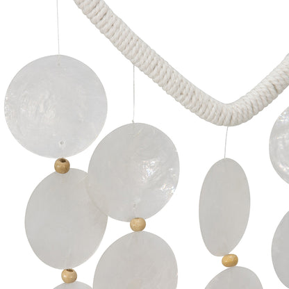 Heart Capiz Shells Hanging Mobile 23x2cm - Image 3