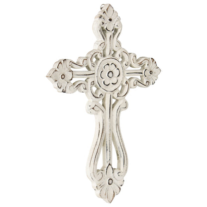 Handcrafted Ornate Scroll-Design Wall Cross 20x30cm - Image 2