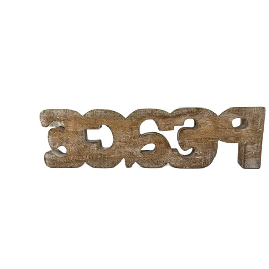 Handcrafted Peace Ornamnetal Sign 30cm - Image 2