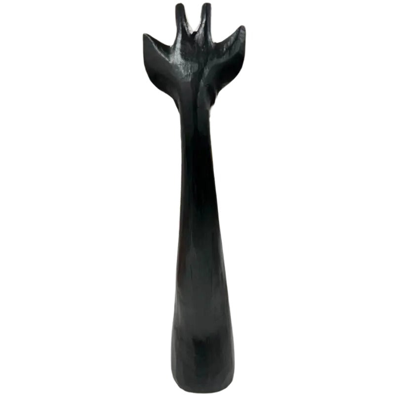 Handcrafted Black Giraffe Ornament 49cm - Image 2
