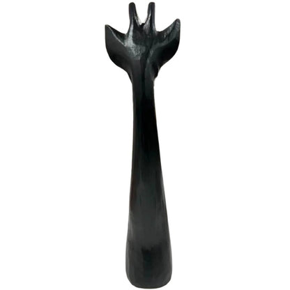 Handcrafted Black Giraffe Ornament 49cm - Image 2