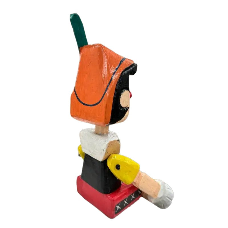 Handcrafted Sitting Pinocchio 40cm - Image 2
