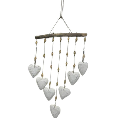 Handcrafted Hanging Hearts Mobile 35cm