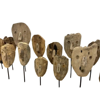 Handcrafted Mask Faces Figurines 60cm - Image 3