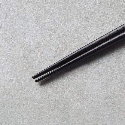 Chopsticks Lacquered Black Natural Wood - Image 3