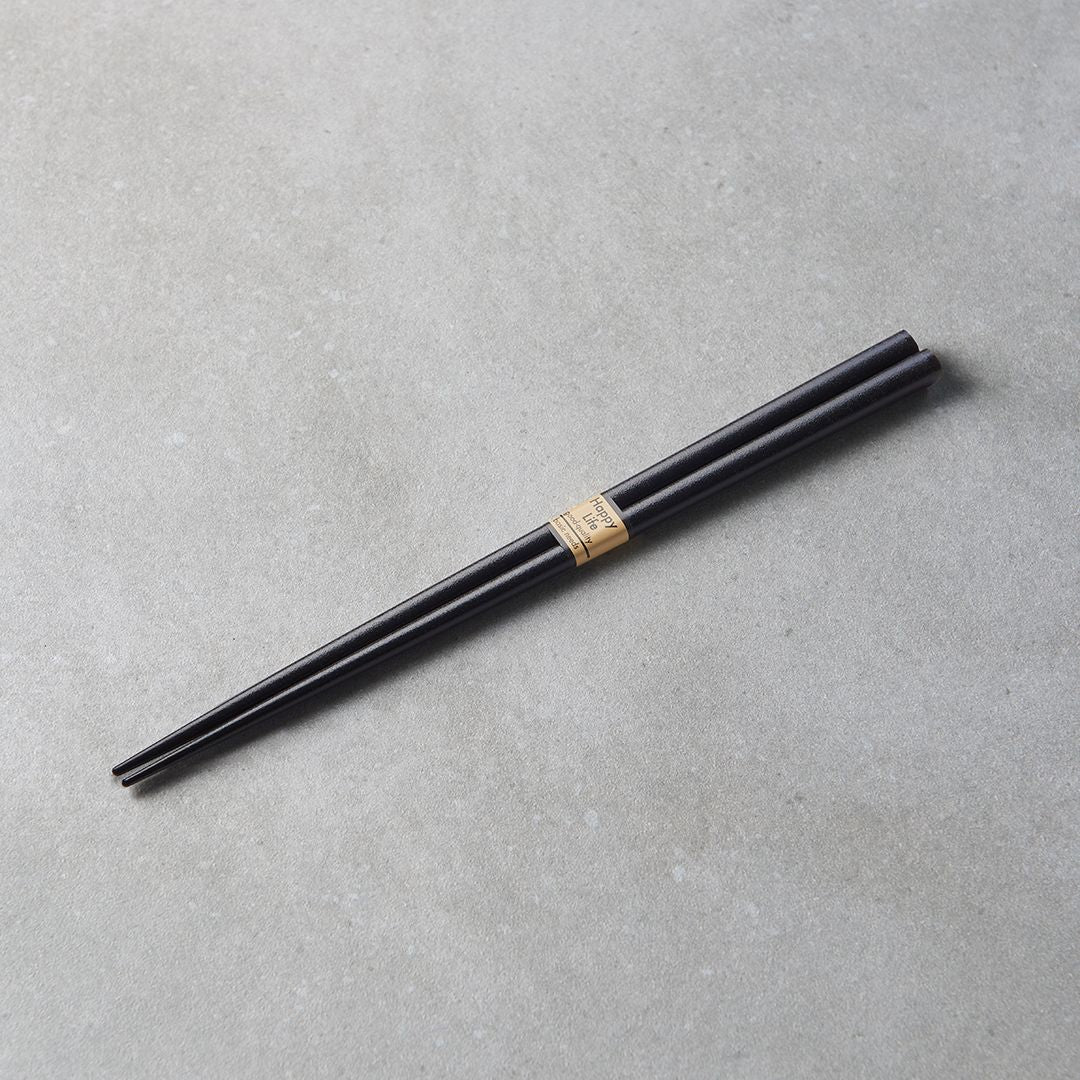 Chopsticks Lacquered Black Natural Wood - Image 2