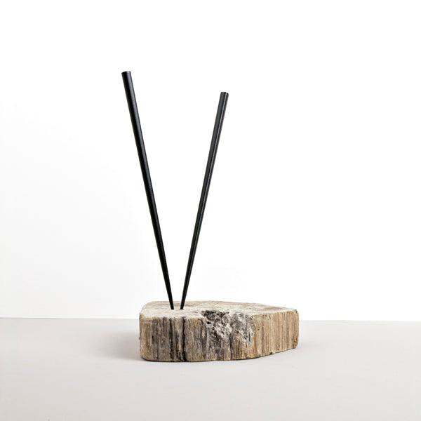 Chopsticks Lacquered Black Natural Wood - Image 4