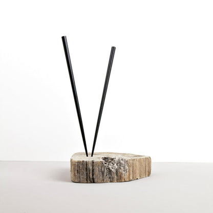 Chopsticks Lacquered Black Natural Wood - Image 4